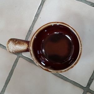 Brown Ceramic Soup Bowl McCoy Oven Proof Made in USA